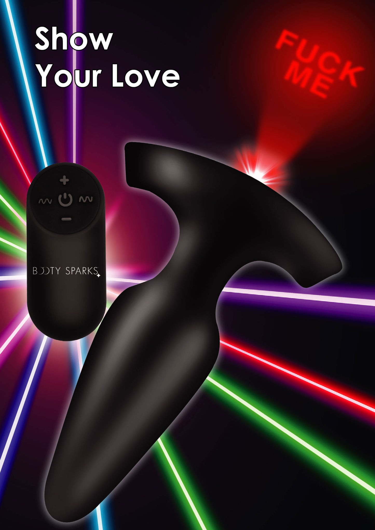 Laser Fuck Me Anal Plug With Remote Control - Small - Not Very Vanilla