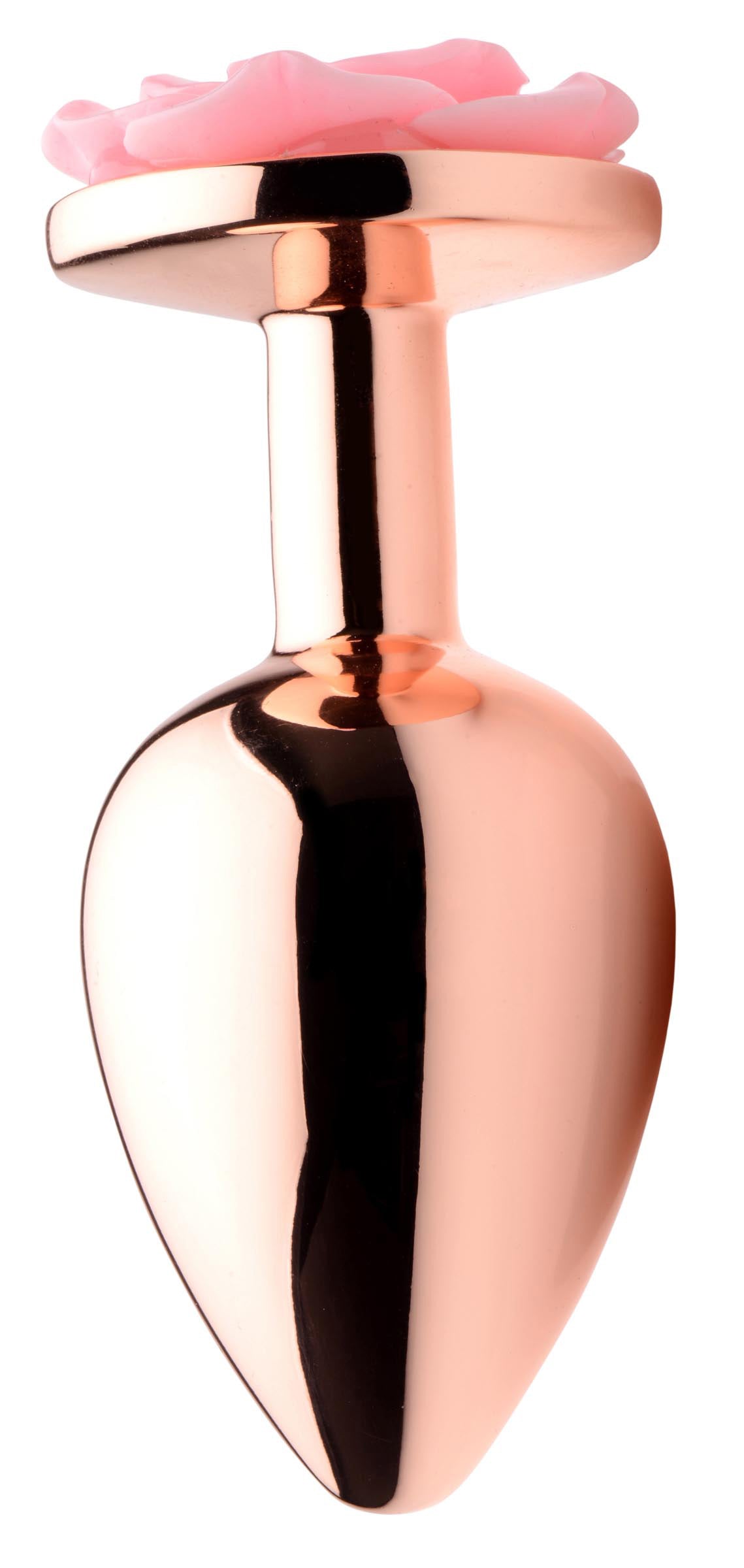 Pink Rose Gold Anal Plug - Large - Not Very Vanilla