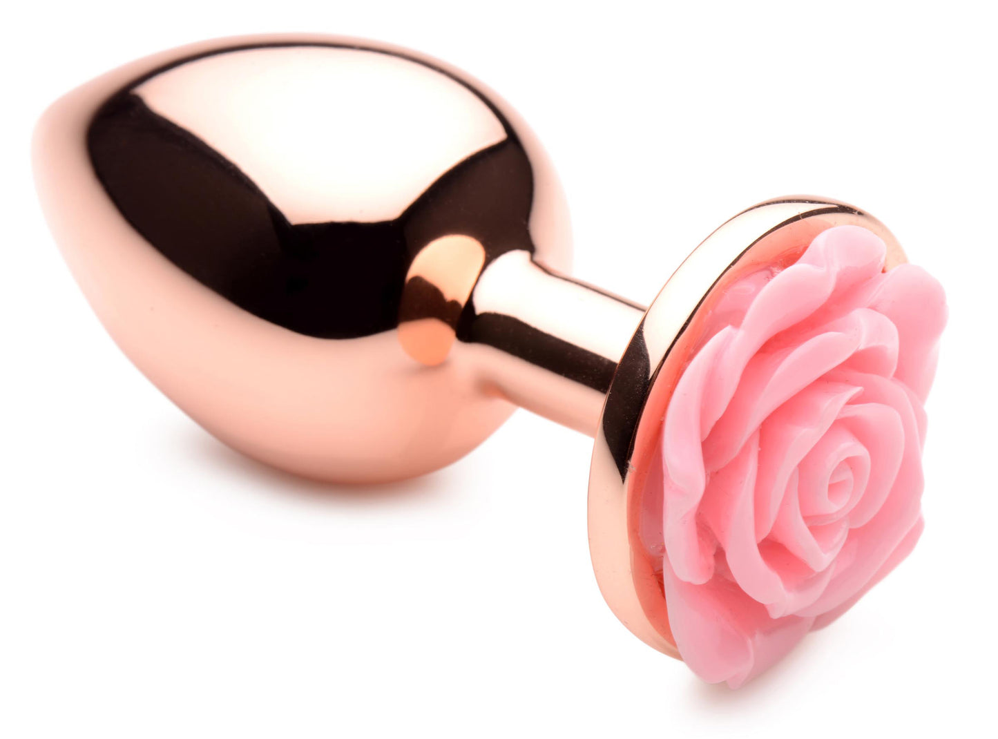 Pink Rose Gold Anal Plug - Large - Not Very Vanilla