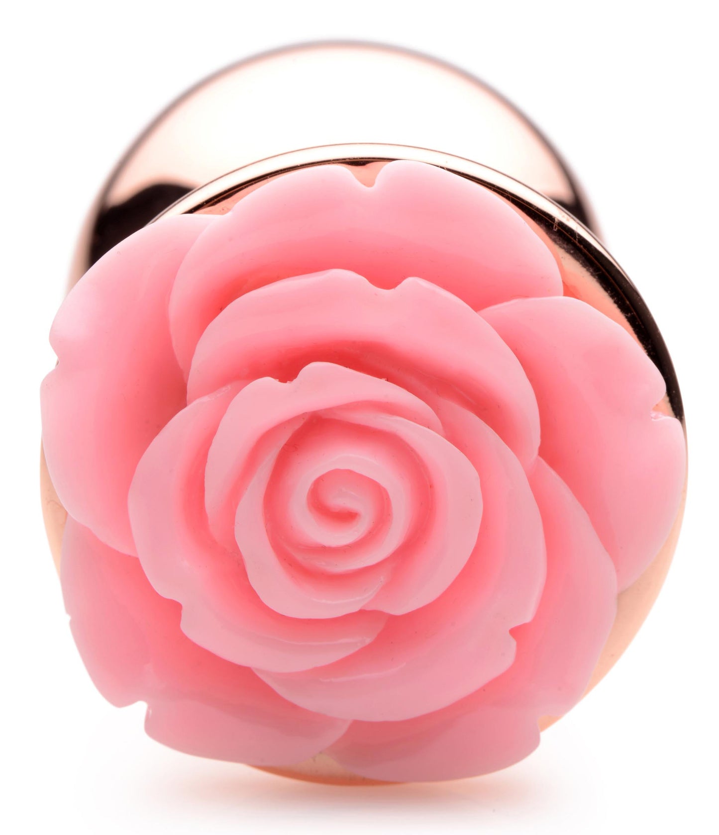 Pink Rose Gold Anal Plug - Large - Not Very Vanilla