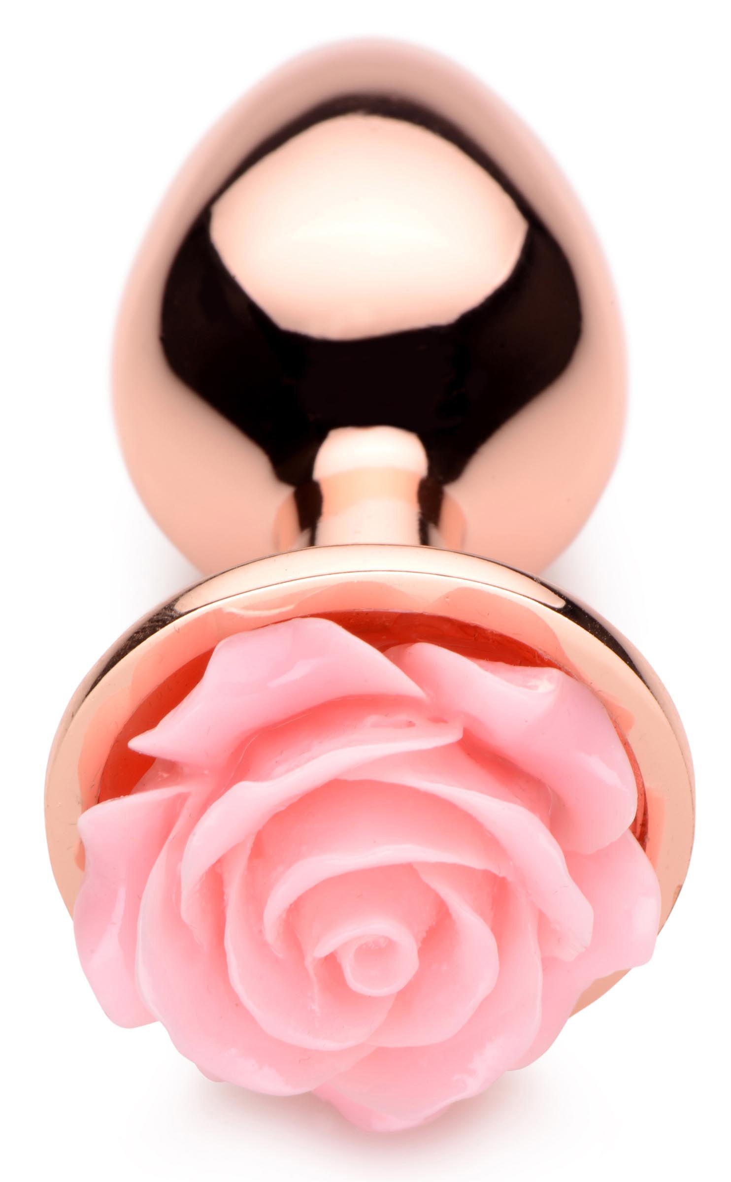 Pink Rose Gold Anal Plug - Small - Not Very Vanilla