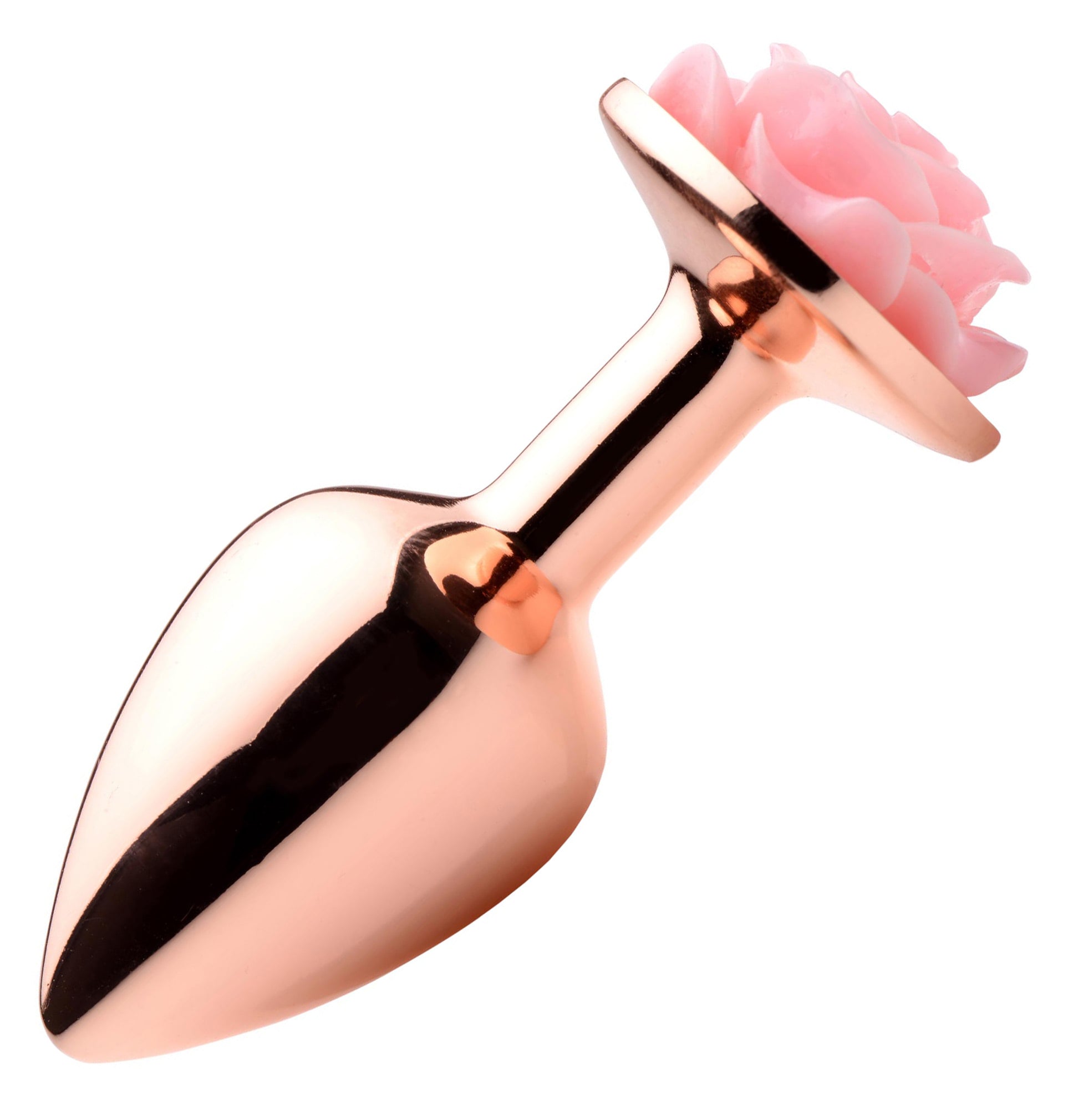 Pink Rose Gold Anal Plug - Small - Not Very Vanilla