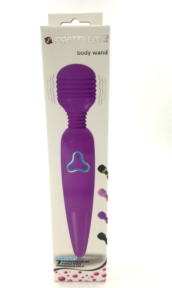 Pretty Love Body Wand With Led Light - Black - Not Very Vanilla