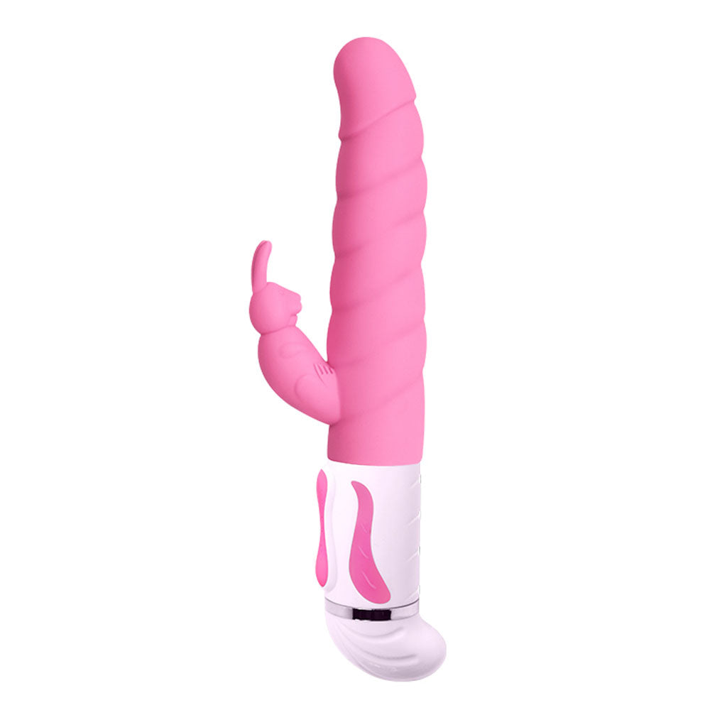 Pretty Love Steven 12 Function Rabbit Style Vibrator - Pink - Not Very Vanilla