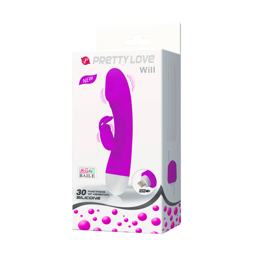 Pretty Love Will 30 Function Rabbit Style Vibrator - Not Very Vanilla