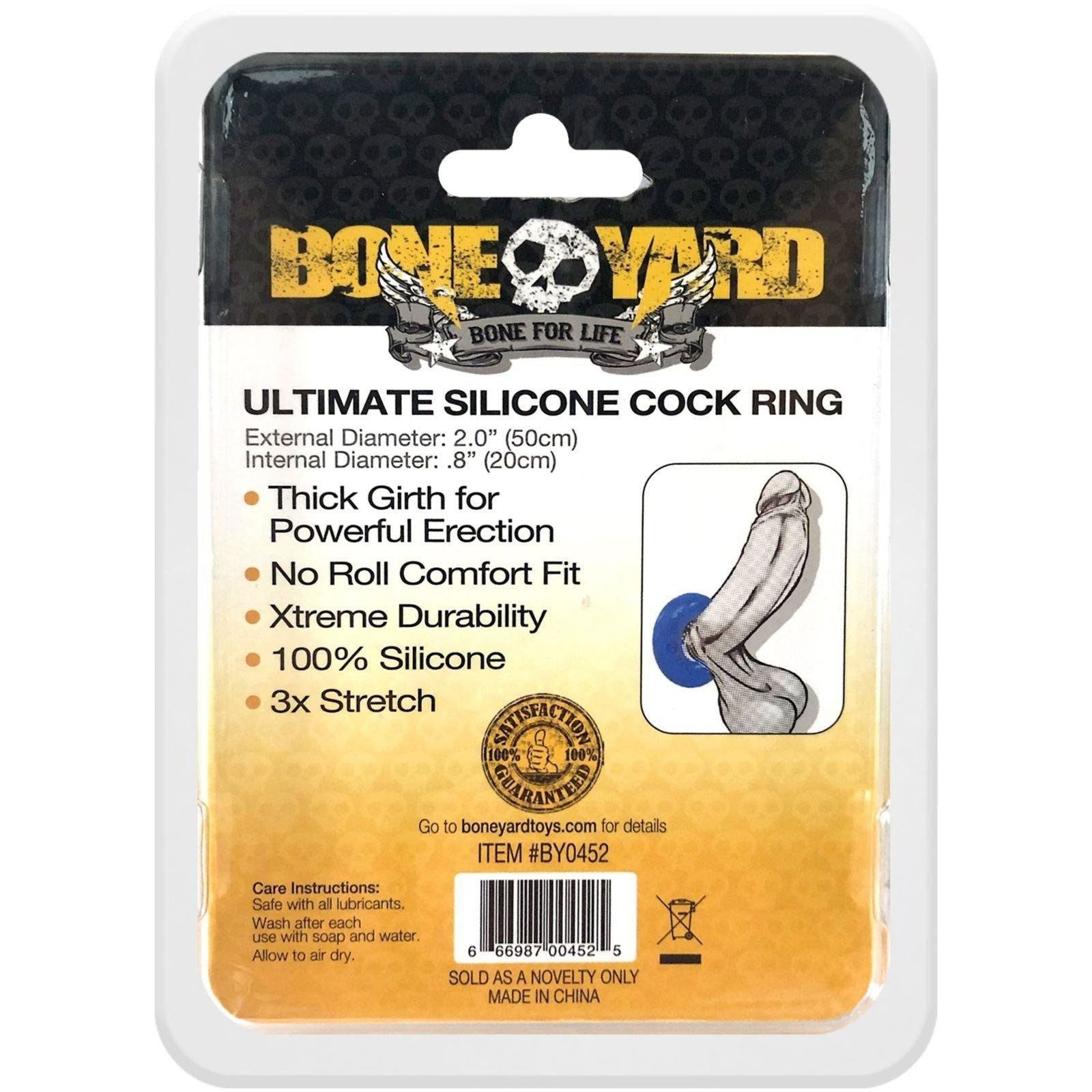 Ultimate Silicone Cock Ring - Blue - Not Very Vanilla