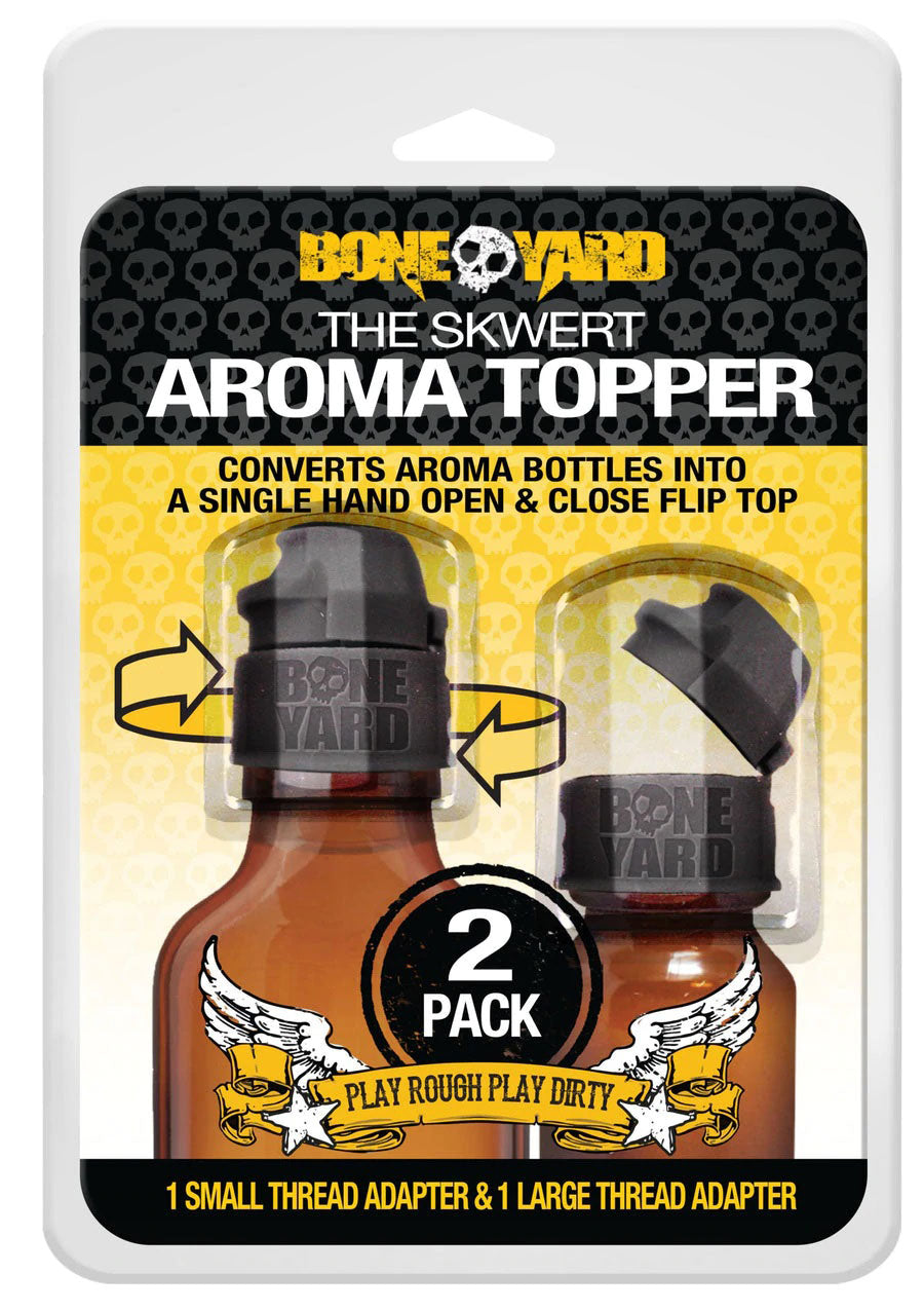 The Skwert Aroma Topper - 2 Pack - 1 Small and 1 Small and 1 Large Thread Adapter - Not Very Vanilla