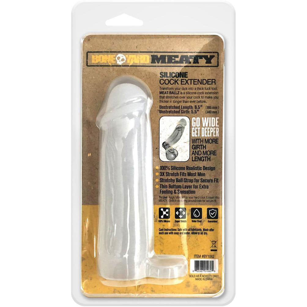 Meaty Cock Extender - Clear - Not Very Vanilla