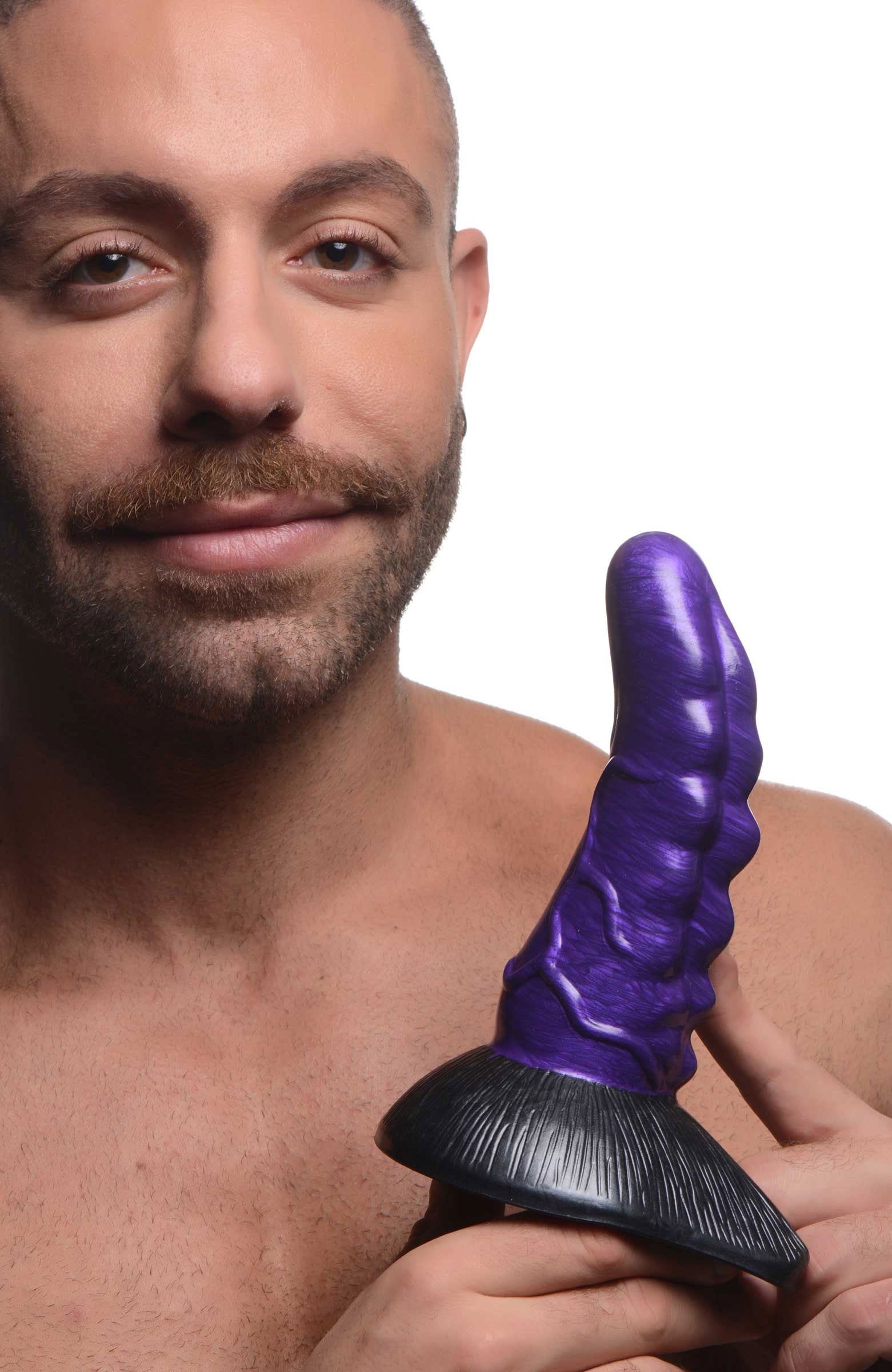 Orion Invader Veiny Space Alien Silicone Dildo - Purple - Not Very Vanilla