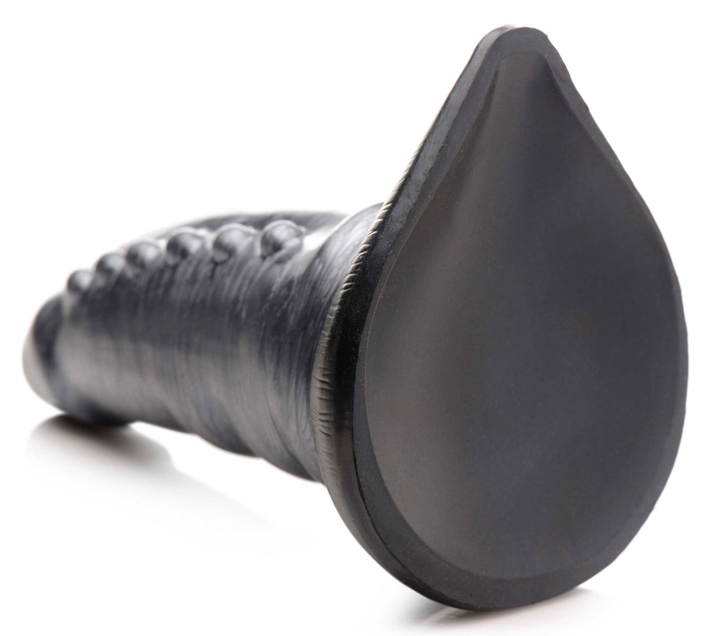 Beastly Tapered Bumpy Silicone Dildo - Silver - Not Very Vanilla