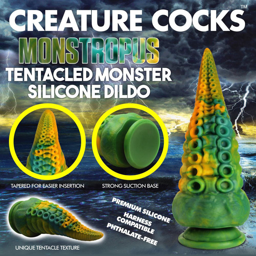 Monstropus Tentacled Monster Silicone Dildo - Not Very Vanilla