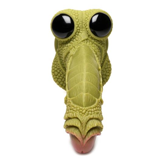 Swamp Monster Green Scaly Silicone Dildo - Not Very Vanilla