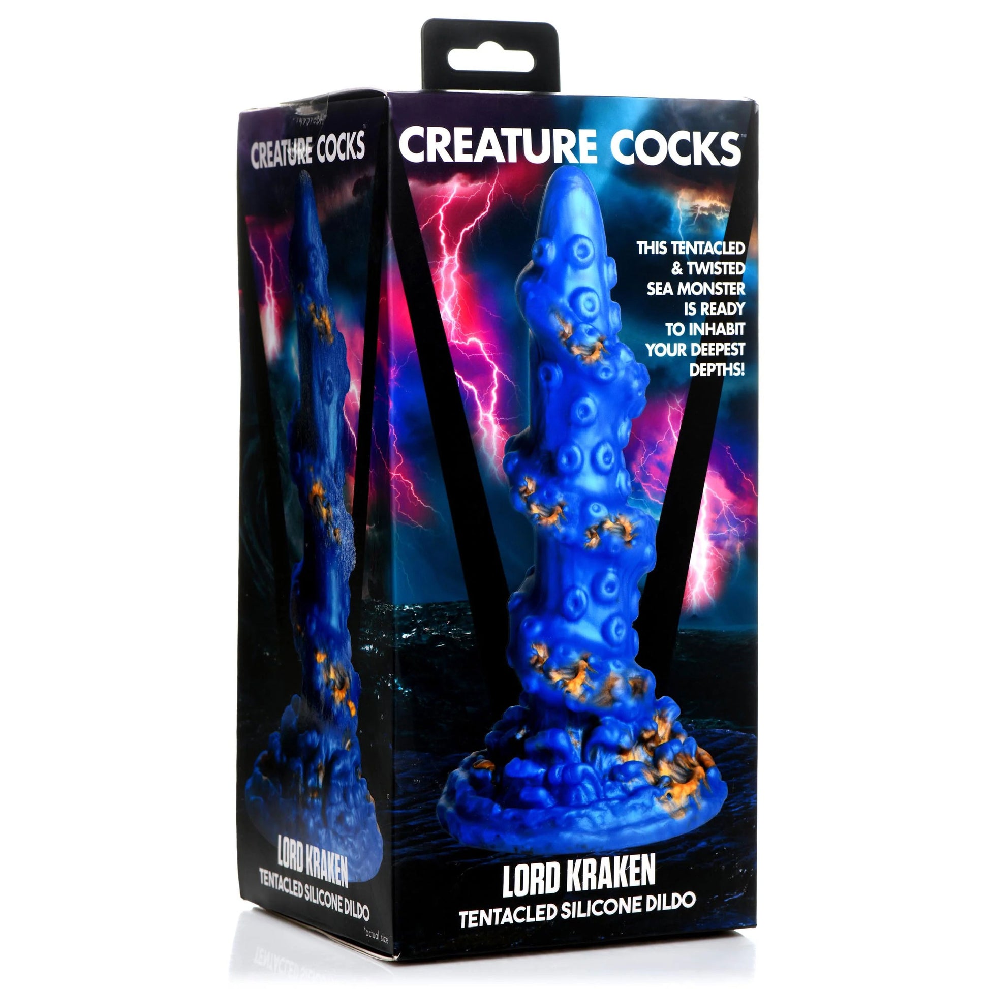 Lord Kraken Tentacled Silicone Dildo - Blue - Not Very Vanilla