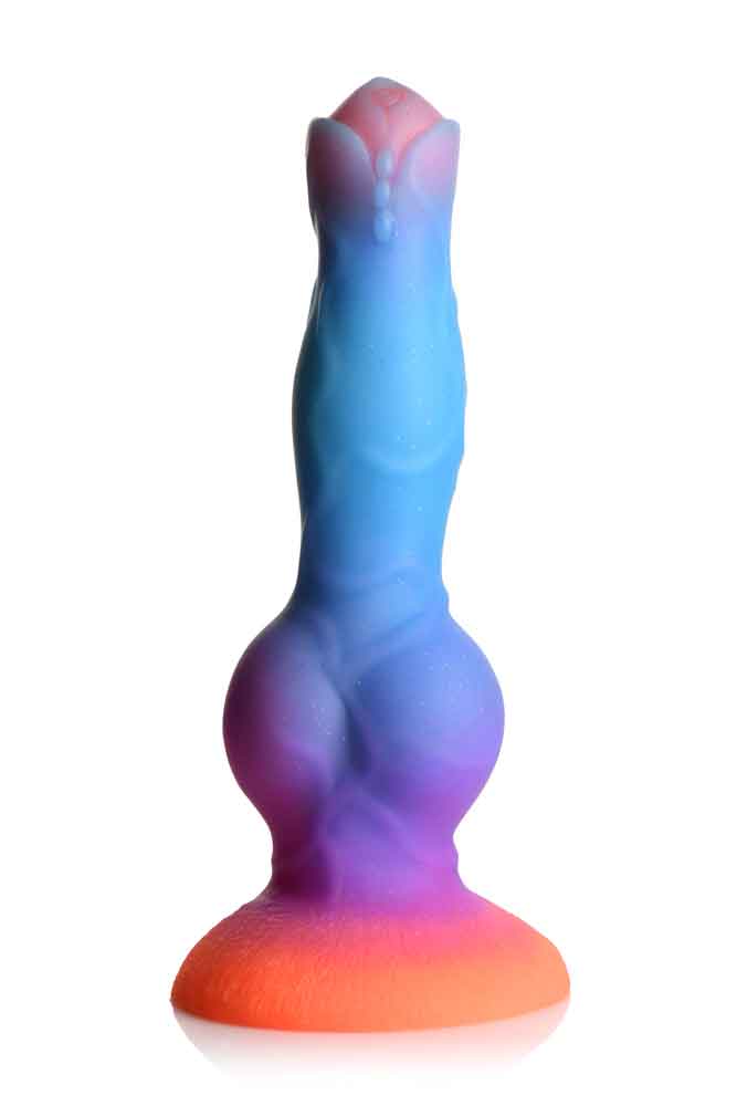 Space Cock Glow-in-the-Dark Silicone Alien Dildo - Not Very Vanilla