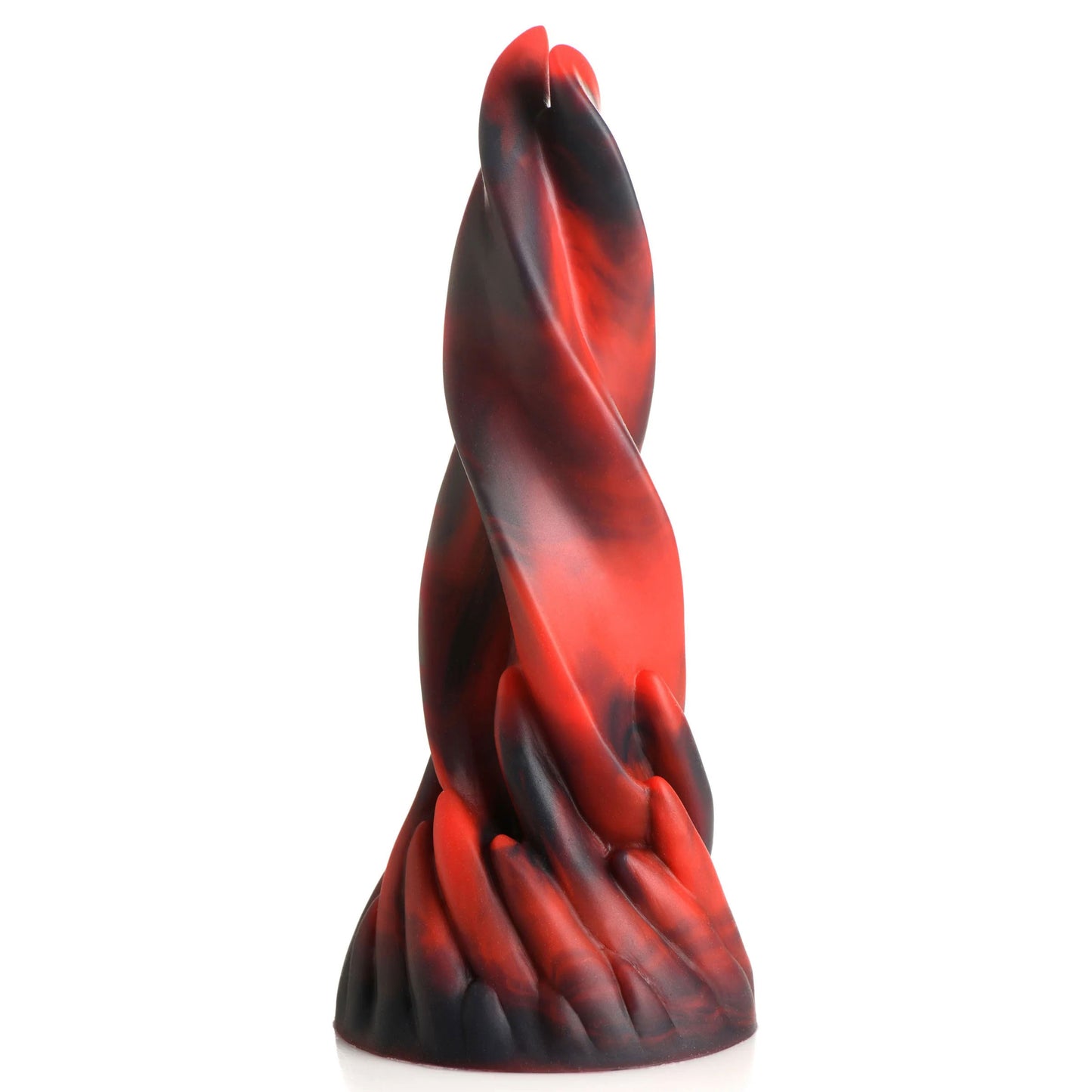 Hell Kiss Twisted Tongues Silicone Dildo - Red - Not Very Vanilla