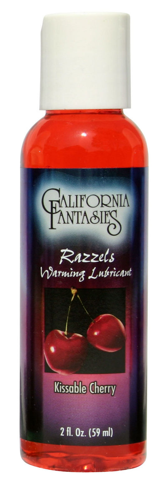 Razzels Warming Lubricant - Kissable Cherry - 2.5 Fl. Oz. Bottle - Not Very Vanilla