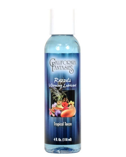 Razzels Warming Lubricant - Tropical Teeze - 4 Oz. Bottle - Not Very Vanilla