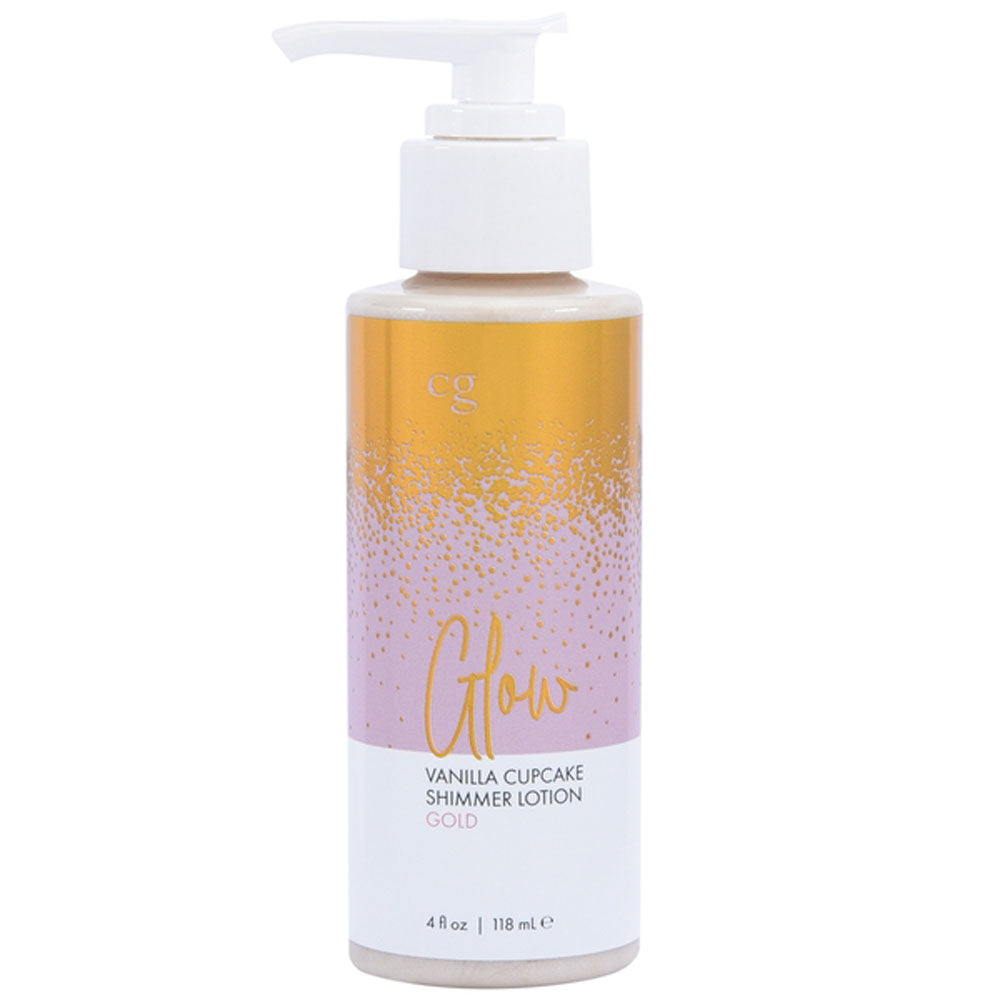 Glow Vanilla Cupcake Shimmer Lotion Gold 4 Oz - Not Very Vanilla