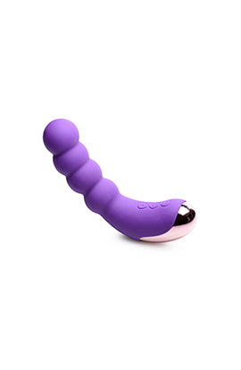 Silicone Beaded Vibrator - Violet - Not Very Vanilla