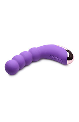 Silicone Beaded Vibrator - Violet - Not Very Vanilla