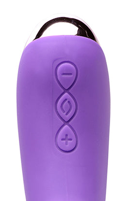 Silicone Beaded Vibrator - Violet - Not Very Vanilla