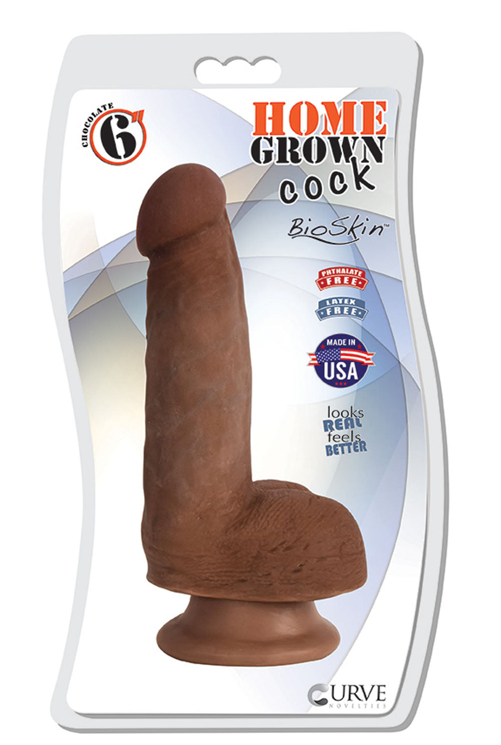 6" Home Grown Cock - Chocolate