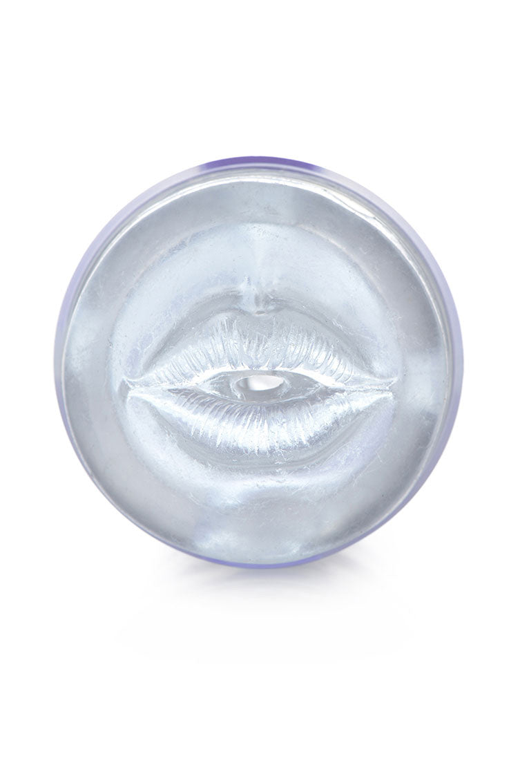 Mistress Courtney - Diamond Deluxe Clear Mouth Stroker - Not Very Vanilla