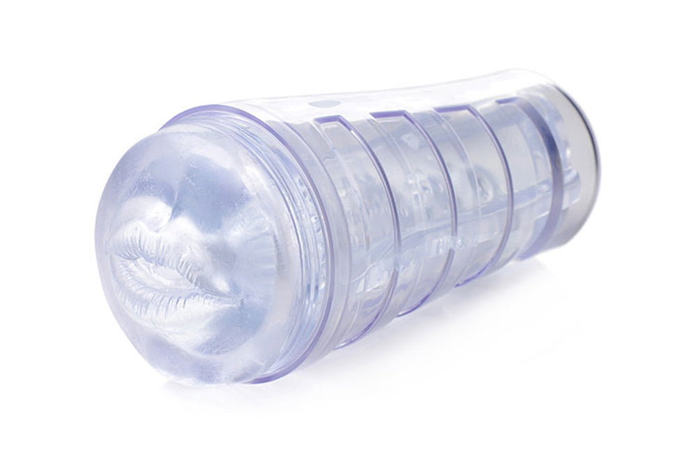 Mistress Courtney - Diamond Deluxe Clear Mouth Stroker - Not Very Vanilla