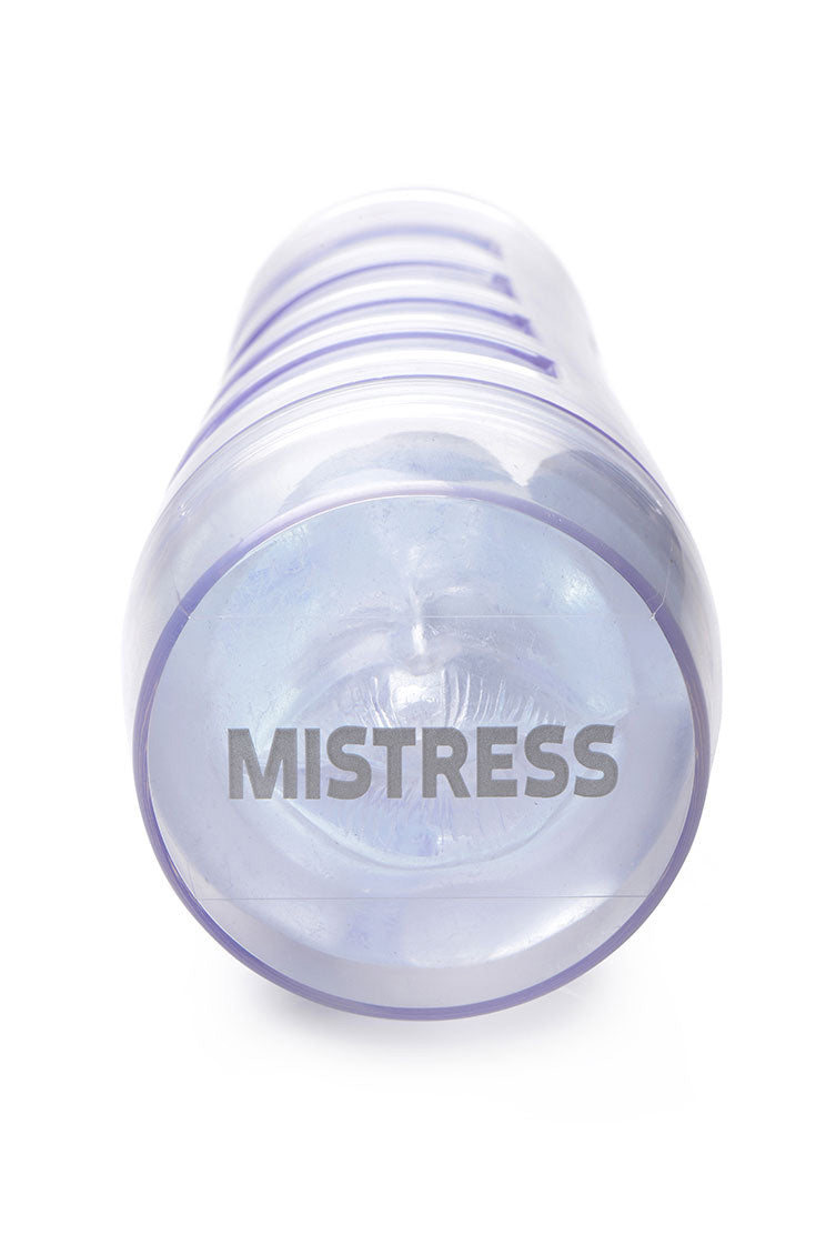 Mistress Courtney - Diamond Deluxe Clear Mouth Stroker - Not Very Vanilla