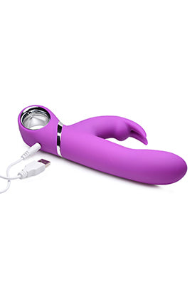 Power Bunnies Twirly Silicone Spinning Rabbit - Vibrator - Purple - Not Very Vanilla