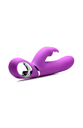 Power Bunnies Twirly Silicone Spinning Rabbit - Vibrator - Purple - Not Very Vanilla