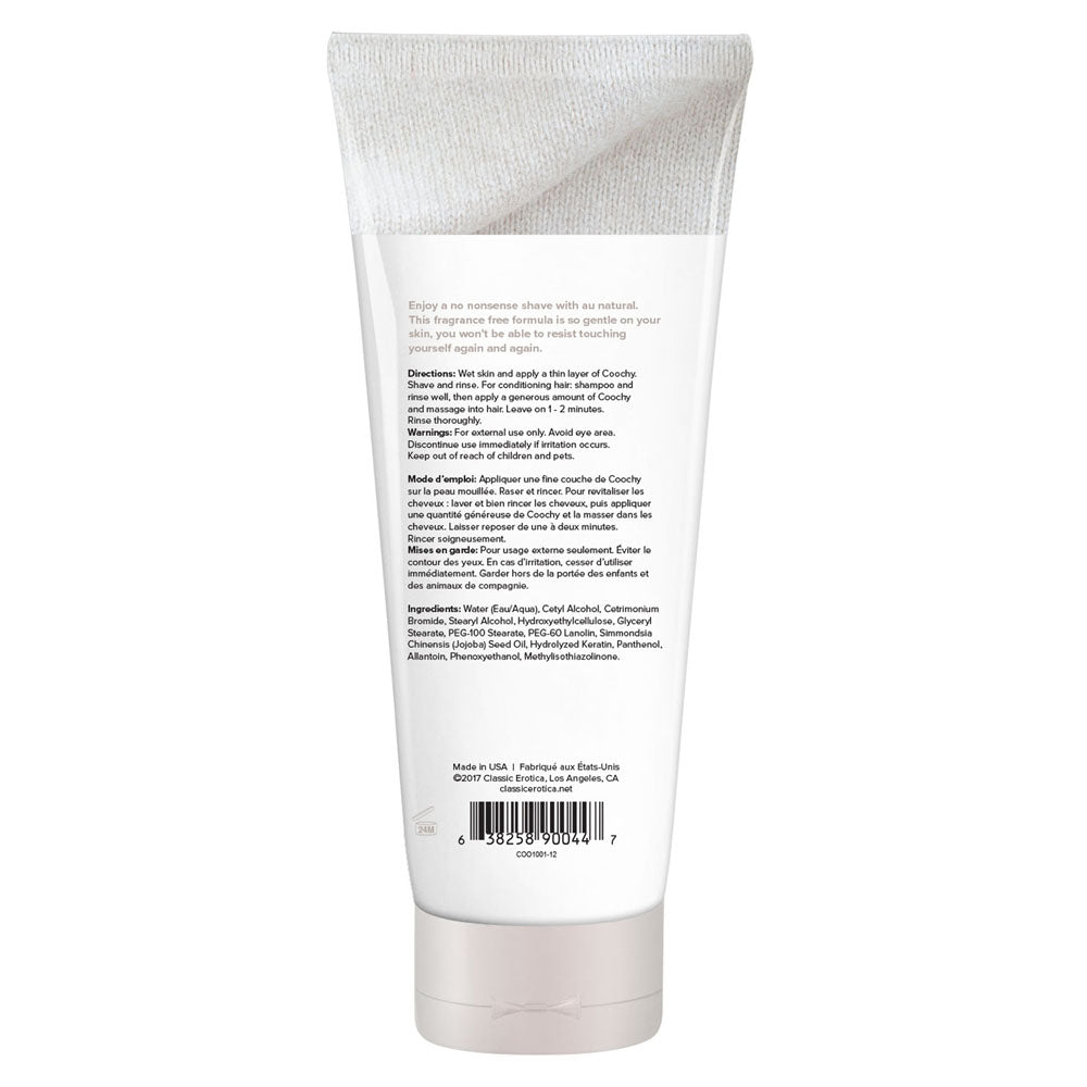 Coochy Shave Cream Au Natural 12.5 Fl. Oz. - Not Very Vanilla