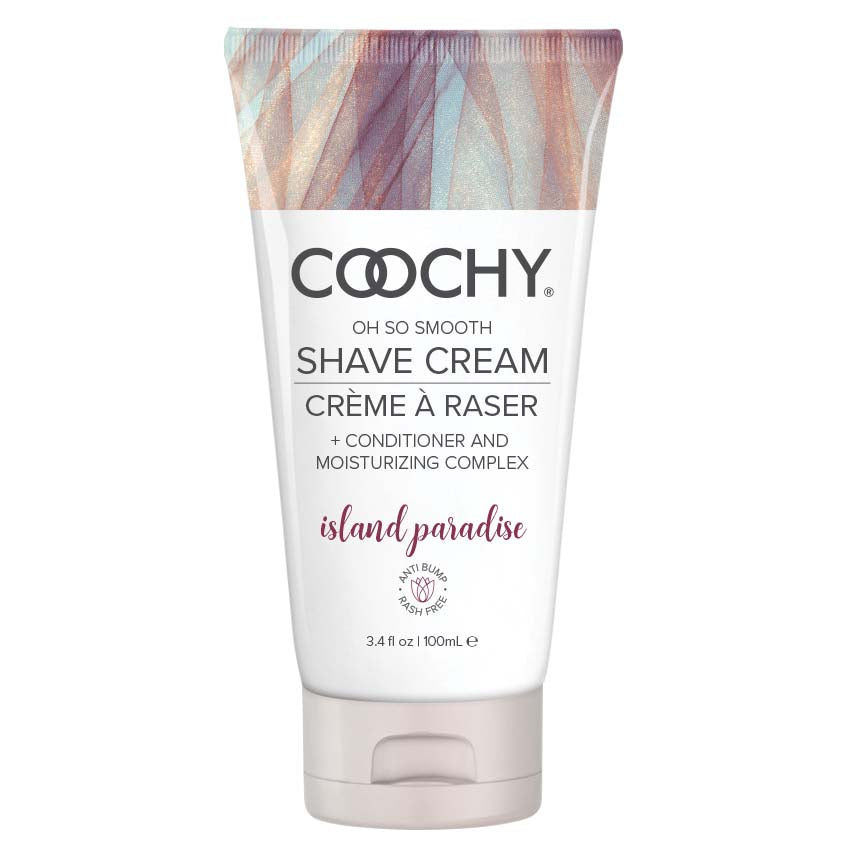 Coochy Shave Cream - Island Paradise - 3.4 Oz - Not Very Vanilla