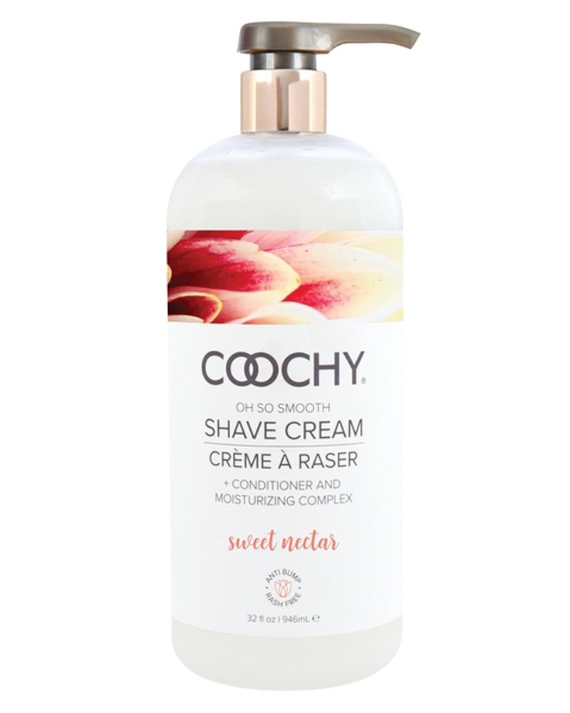 Coochy Oh So Smooth Shave Cream - Sweet Nectar - 32 Fl. Oz. - Not Very Vanilla