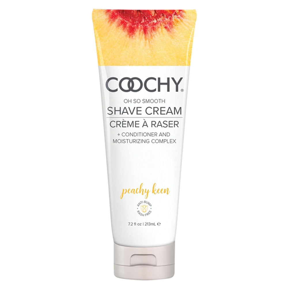 Coochy Oh So Smooth Shave Cream - Peachy Keen 7.2 Fl Oz 213ml - Not Very Vanilla