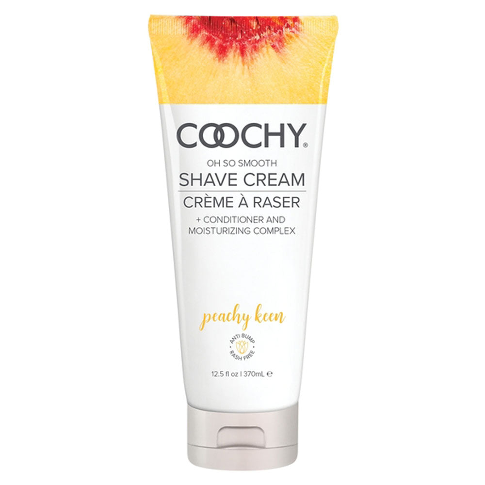 Coochy Oh So Smooth Shave Cream - Peachy Keen 12.5 Fl Oz 370ml - Not Very Vanilla