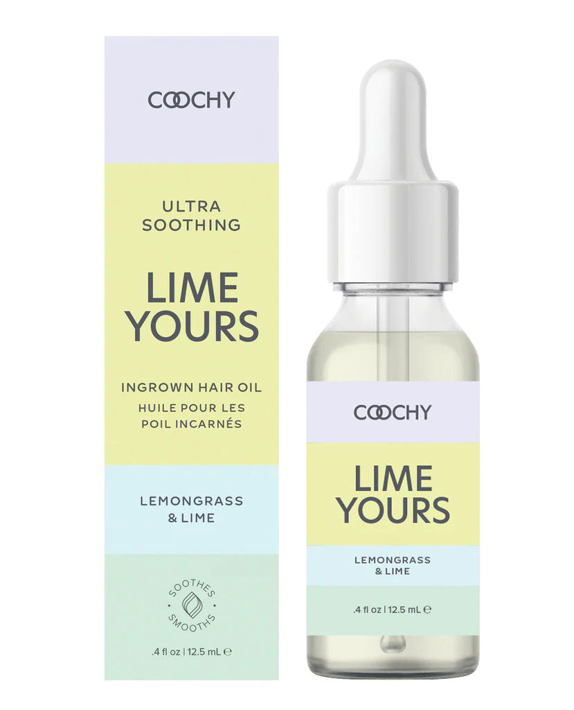 Coochy Ultra Soothing Lime Yours Ingrown Hair Oil - Lemongrass and Lime - 4 Oz - Not Very Vanilla