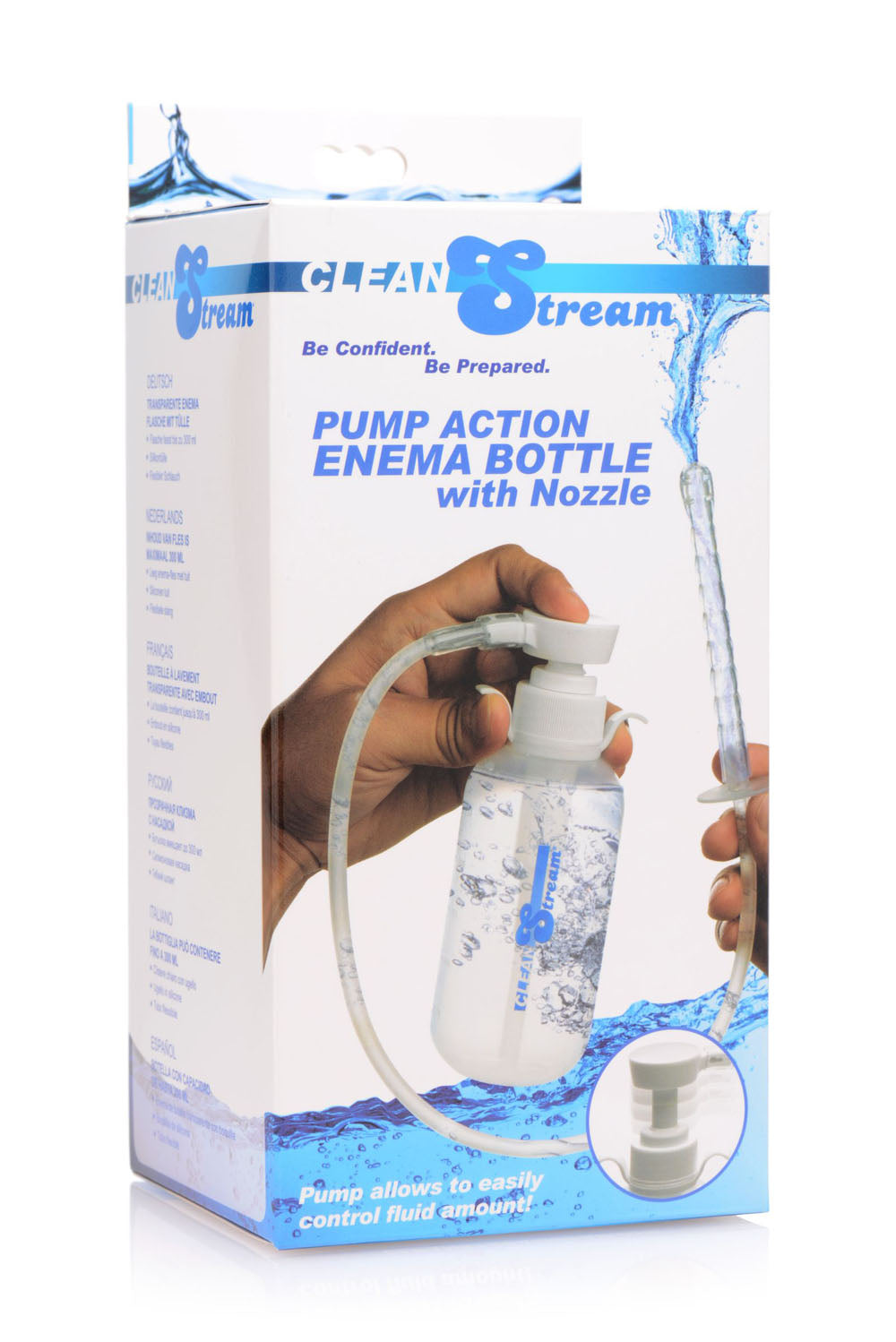 Pump Action Enema Bottle With Nozzle - Not Very Vanilla