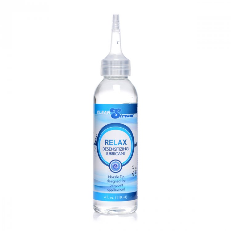 Relax Desensitizing Lubricant With Nozzle Tip - 4 Oz. 118ml - Not Very Vanilla