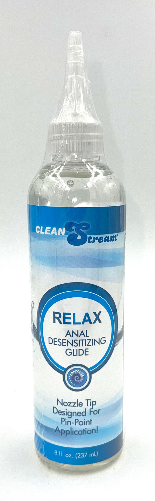 Relax Desensitizing Anal Lube With Dispensing Tip - 8 Oz - Not Very Vanilla