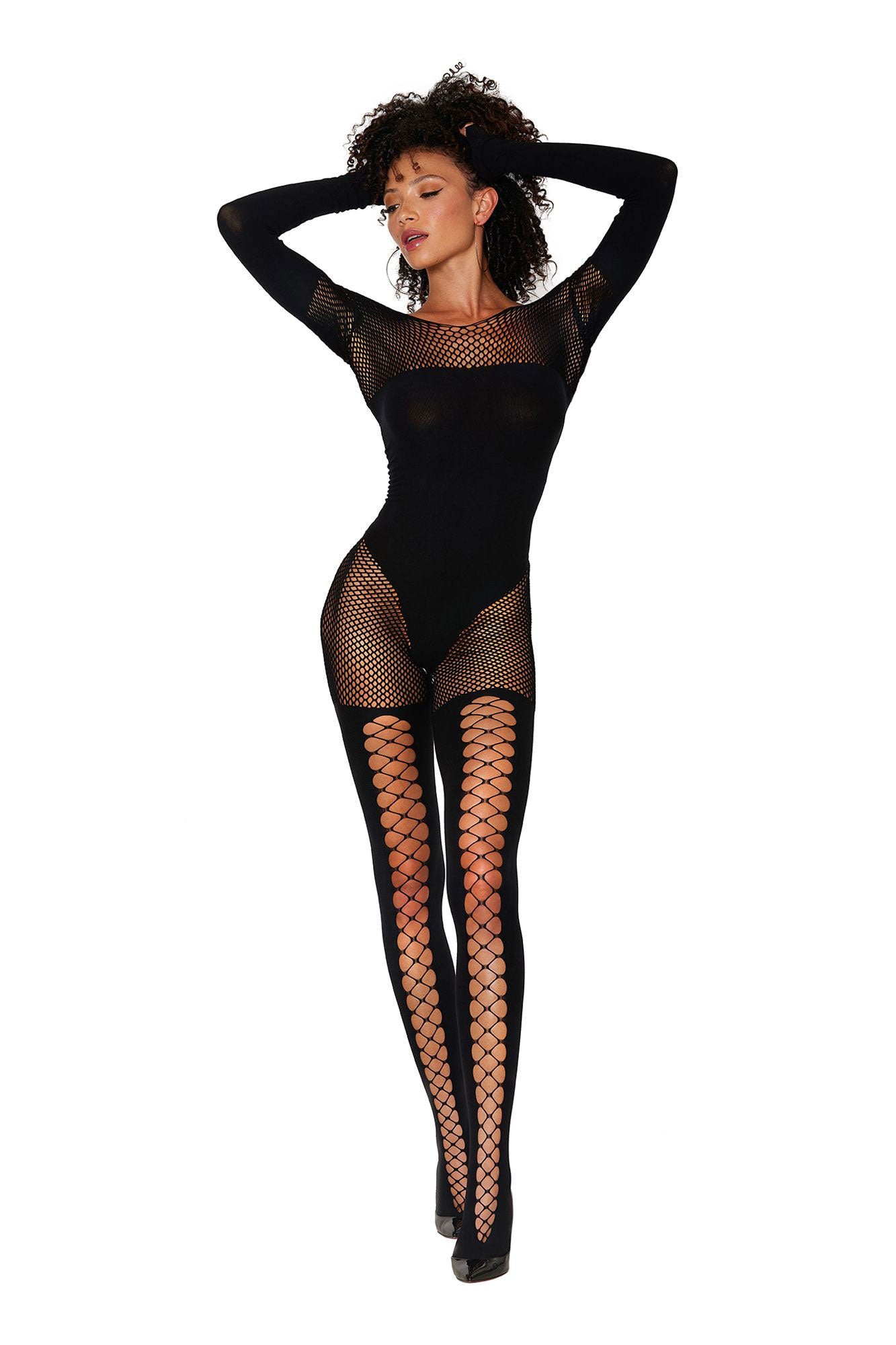 Bodystocking - One Size - Black - Not Very Vanilla