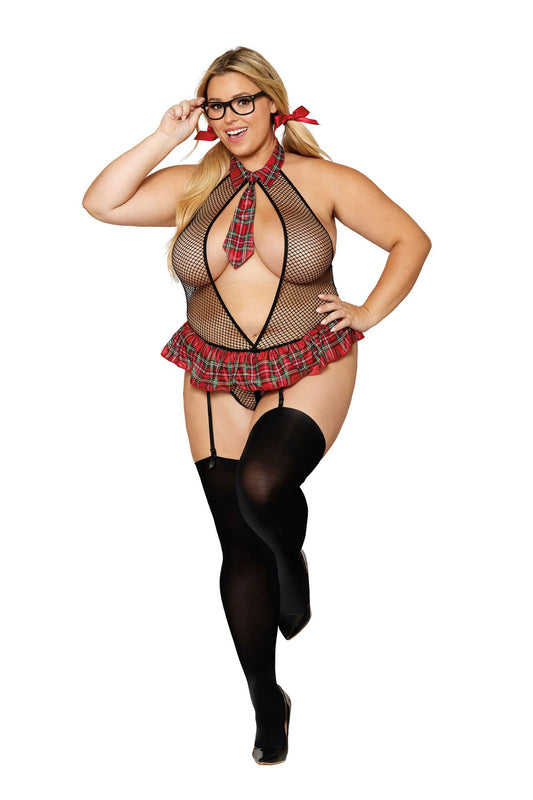 School Girl Fantasy - Queen Size - Black/red - Not Very Vanilla