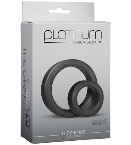 Platinum Premium Silicone - the C-Rings - Charcoal - Not Very Vanilla