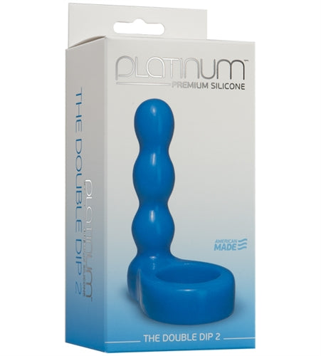 Platinum Premium Silicone - the Double Dip 2 - Blue - Not Very Vanilla