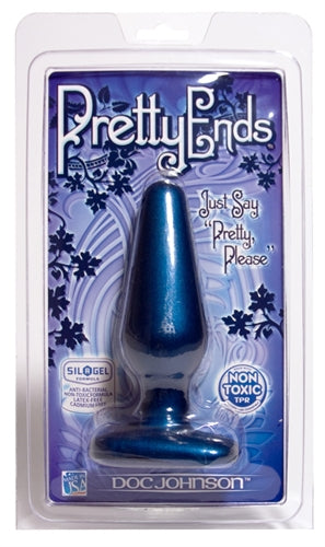 Pretty Ends Iridescent Butt Plugs - Medium - Midnight Blue - Not Very Vanilla