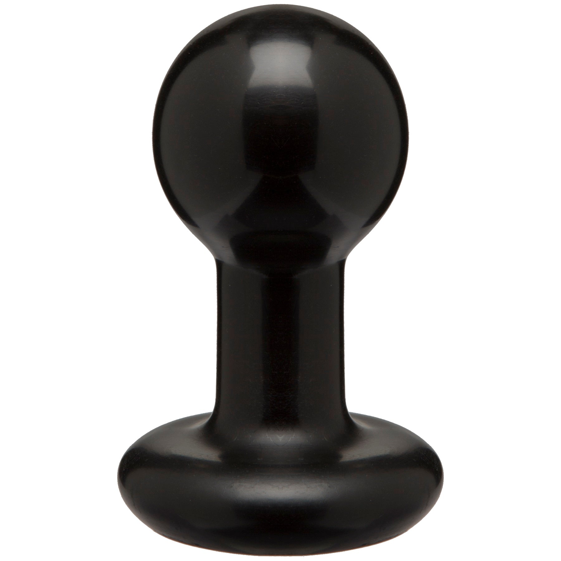 Round Butt Plug - Small - Black - Not Very Vanilla