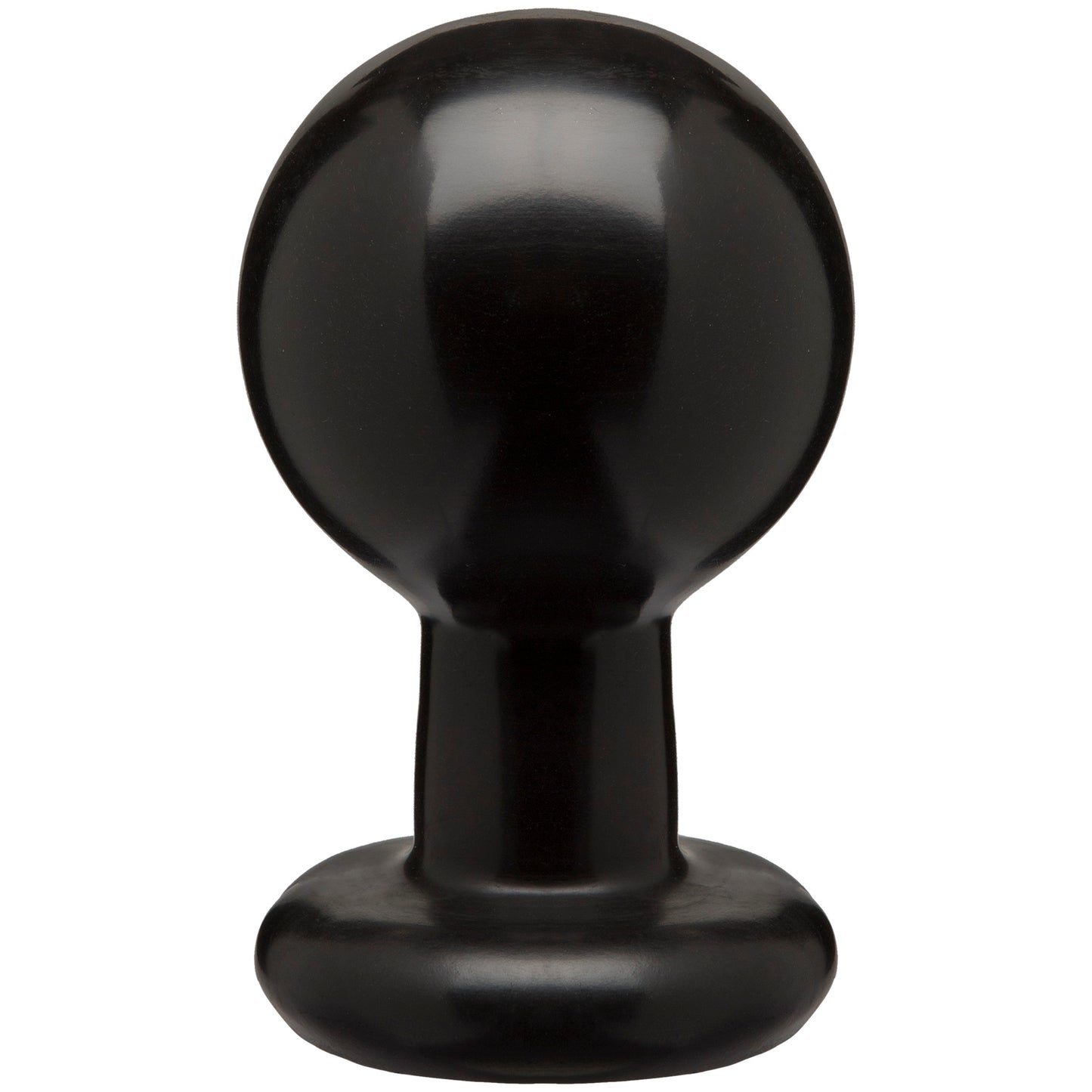 Round Butt Plug - Large - Black - Not Very Vanilla