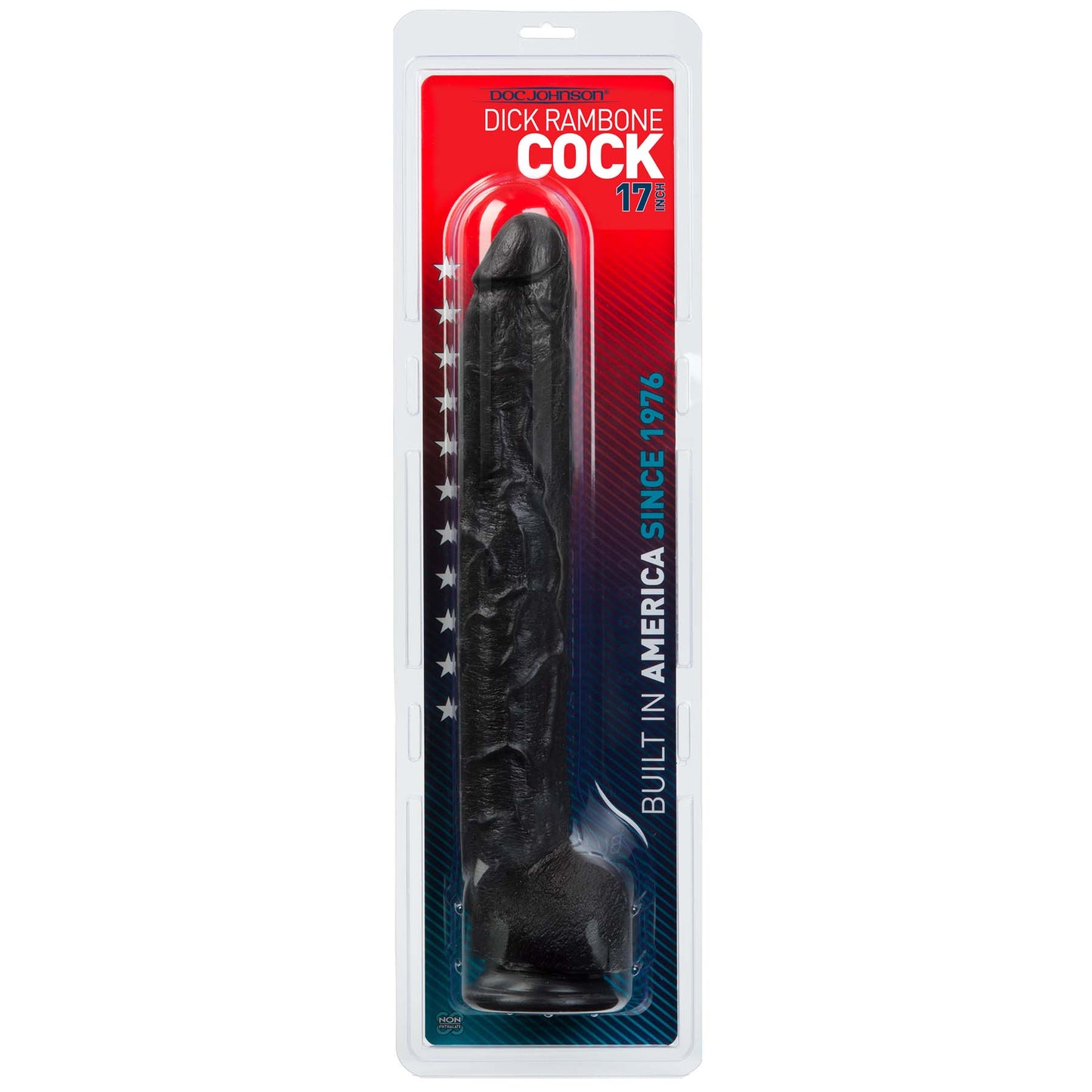 Dick Rambone Cock - 17 Inch - Black - Not Very Vanilla