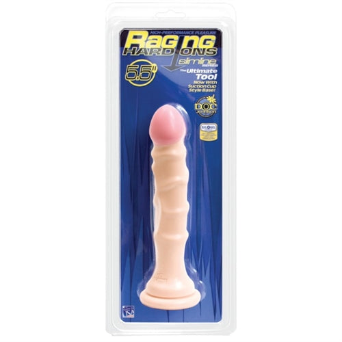 Raging Hard-Ons Slimline With Suction Cup 5.5 Inch Dong - Vanilla - Not Very Vanilla