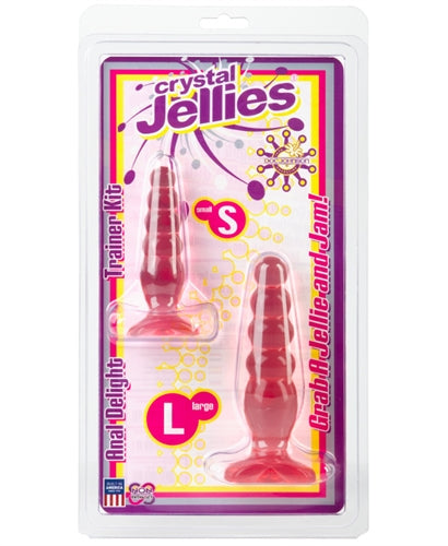 Crystal Jellies Anal Delight Trainer Kit - Pink - Not Very Vanilla